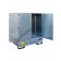 Drum storage cabinet in galvanized steel 1395 x 1310 x 1660 mm with spill pallet for 4 x 200 lt drums