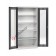Workshop cabinet 1023x555 H 2000 mm with 2 polycarbonate doorso