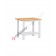 Work table with wooden top 1024 x 750 H 880 mm Work