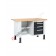 Work table with wooden top 1500 x 750 H 740 / 1115 mm Work Master BR