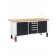 Work table with wooden top 2000 x 750 H 740 / 1115 mm Work master BR