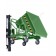 Manual and forklift tipping skip with 4 wheels and capacity 800 to 1200 kg
