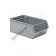 Open fronted metal storage box with double crossbar 500/450 x 300 H 200