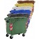 660 litre bin with 4 wheels all colored