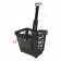 Wheeled shopping basket 45 lt with telescopic handle