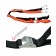 Ratchet textile strap with tensioner for roll container