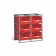 Configure your stackable shelving H 1180 mm for open fronted storage bins