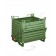 Drop bottom opening skip with fixed fork pockets and two doors capacity 2000 kg
