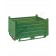 Sheet metal container heavy with flat skids on 4 sides Jumbo green