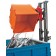 Dumping bin forkliftable with 4 wheels, lid and capacity 1500 kg