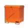 Drum storage cabinet in painted steel 1350 x 1260 x 1540 mm with spill pallet for flammable substances