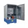 IBC storage cabinet in galvanized steel 1405 x 1810 x 2625 mm with spill pallet