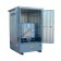 IBC storage cabinet in galvanized steel 1870 x 1560 x 2590 mm with spill pallet