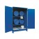 Drum storage cabinet in galvanized painted steel 1880 x 1450 x 2550 mm with spill pallet and and thermal insulation