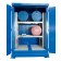 Drum storage cabinet in galvanized painted steel 2000 x 1550 x 2700 mm with spill pallet and and thermal insulation