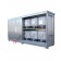 Modulcontainer for tanks on shelf in steel with spill pallet and sliding doors group size 1