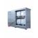 Modulcontainer for tanks on shelf in steel with spill pallet and sliding doors group size 1