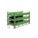 Sheet metal pallet with pull-out uprights