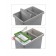 3 compartment recycle bin