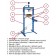 Manual hydraulic shop press Fervi P001/20 capacity 20t