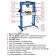 Manual hydraulic pneumatic shop press Fervi P001/45 capacity 45t