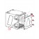 Accessories and spare parts for 150 liter insulated and portable refrigerated container with front opening