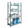 Metal storage shelves 1305 x 600 x 2200 mm with 1 spill pallet shelf and 3 grilled shelves 