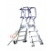 Warehouse step professional equipped with platform and stabilizers Telefly