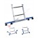 Combination ladder 2 ramps professional with rope Euro resealable base stabilizer 