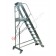 Warehouse ladder professional Castellana Maxi model with 4 wheels