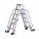Platform ladder professional P1 handrails and wheels