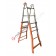Semi-professional multi purpose ladder in steel Sveltina 