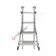 Multi purpose ladder extendable foldable aluminium Eurobriko