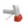 Folding step stool aluminium unilateral rise for professional use Ulisse Super
