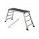 Folding step stool aluminium double ascent for professional use Saliscendi 