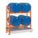 Drum spill pallet 270 lt in galvanized steel 1390 x 1160 x 170 mm for 2 drums