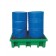 Drum spill pallet 210 liters direct loading 1300 x 900 x 330 mm for 2 drums 