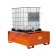 IBC pallet 1000 lt in painted steel with grid 1340 x 1650 x 620 mm