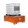 IBC pallet 1000 lt in painted steel with grid 1340 x 1650 x 620 mm