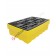 Drum spill pallet 280 lt in polyethylene with perforated grid 1230 x 830 x 380 mm for 2 drums